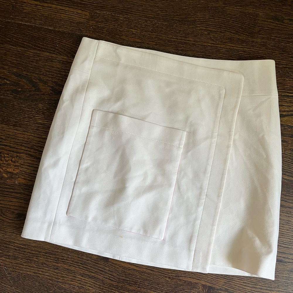 Halston Heritage Faux Wrap Mini Skirt 6
